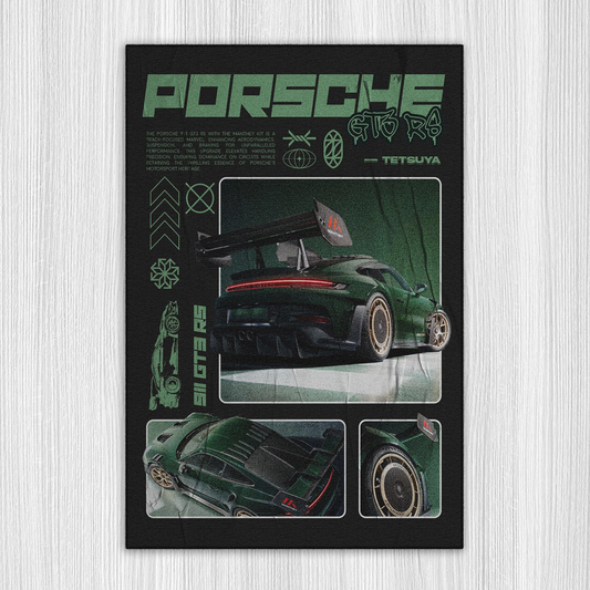 راگ طرح ماشین porsche gt3 rs