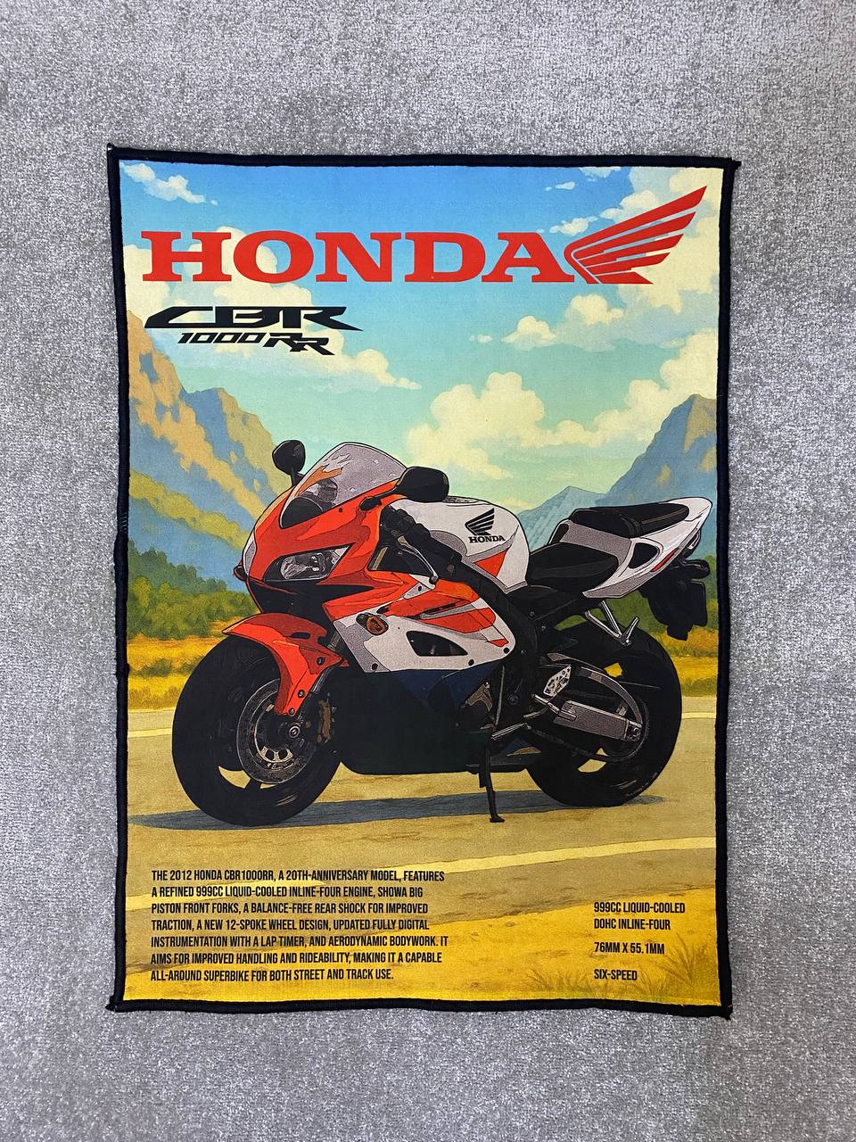 فرش موتور طرح cbr 1000rr