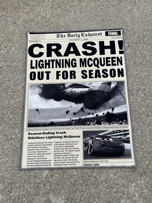 راگ ماشین طرح mcqueen