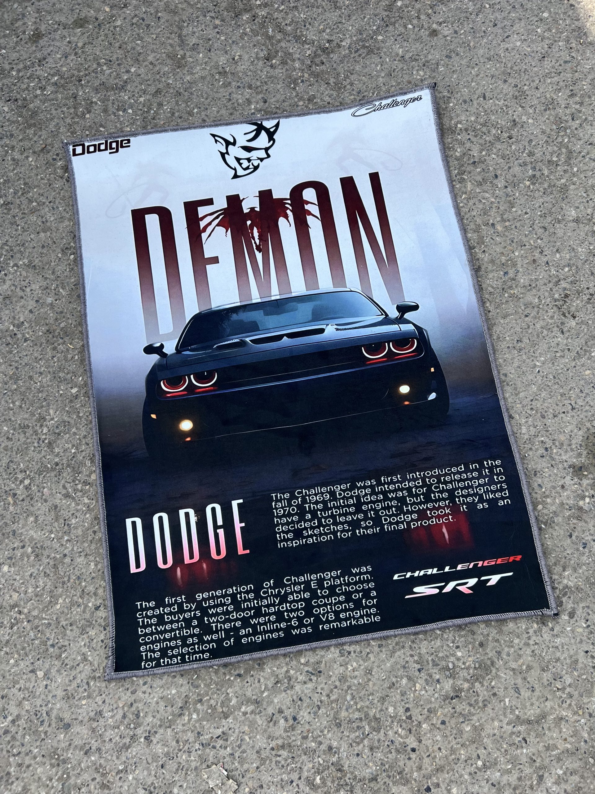 راگ ماشین طرح dodge demon