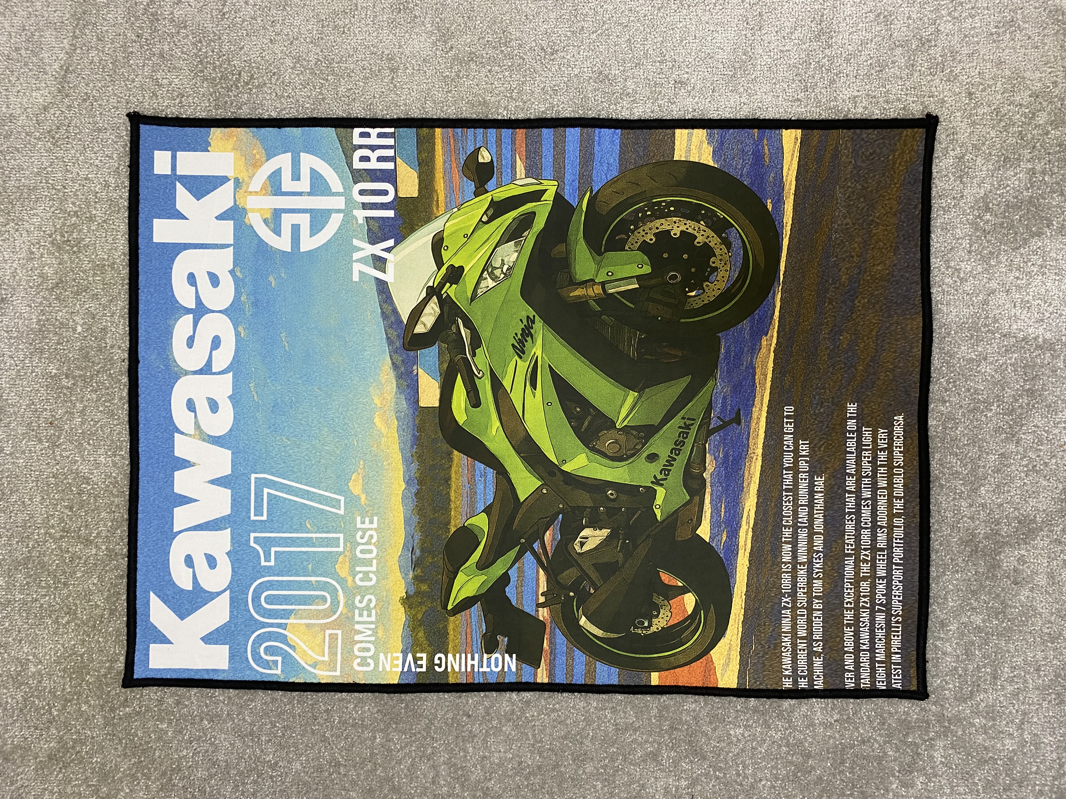 فرش موتور طرح Kawasaki zx10rr