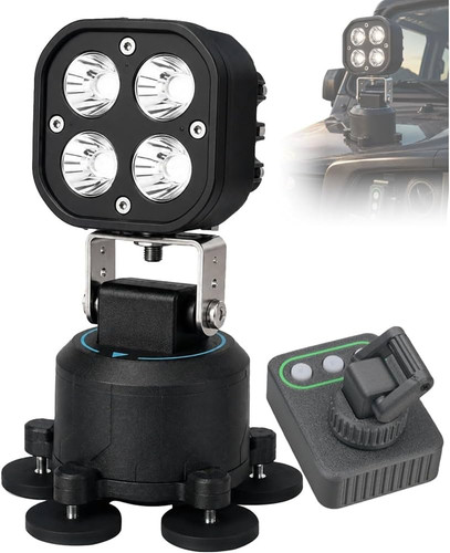 پروژکتر آفرودی led قابل تنظیم با ریموت کنترل بی سیم و پایه آهنربایی